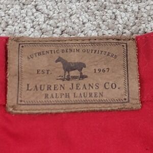 Lauren Ralph Lauren Women's Red Authentic Denim Outfitters Size 12 Pants